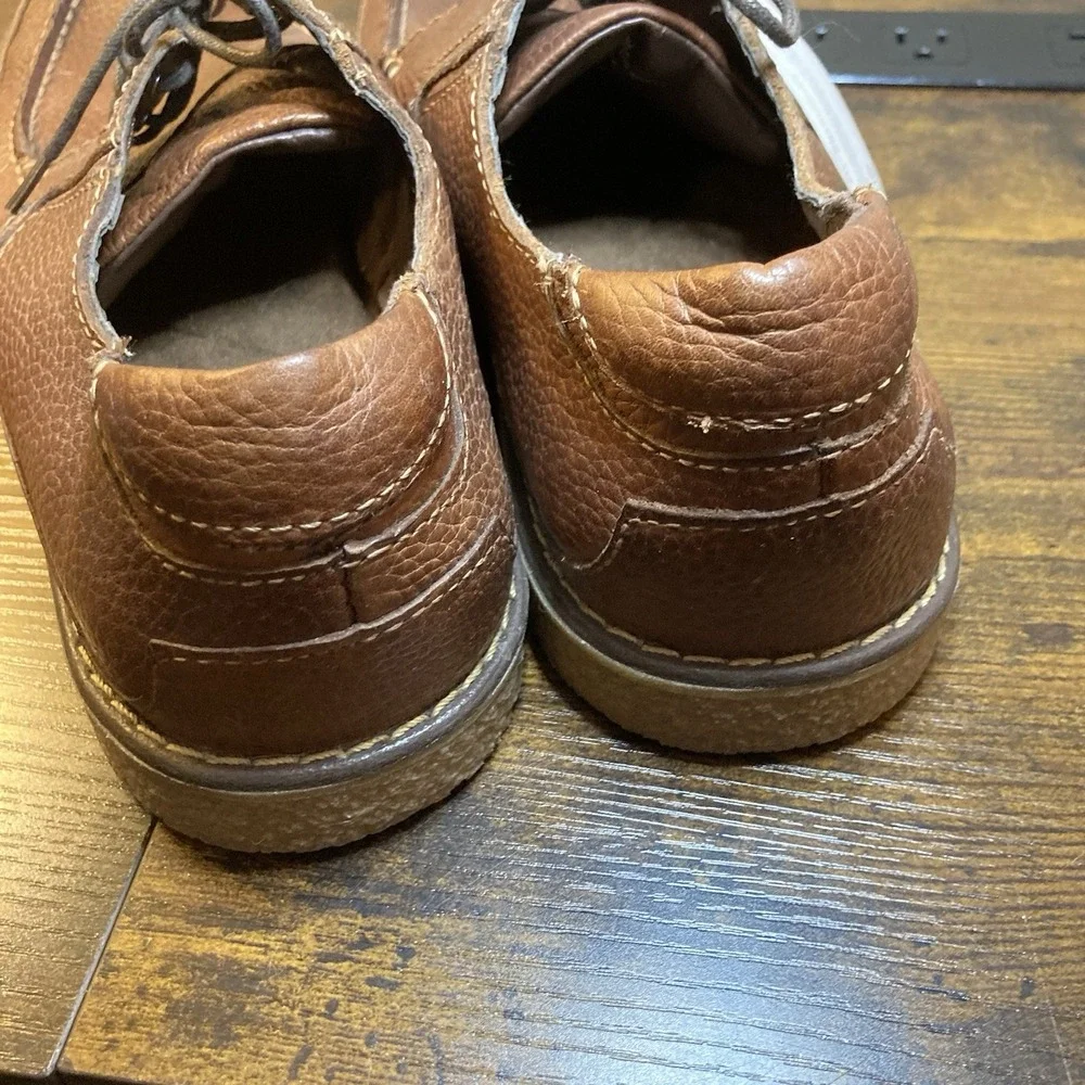 Dr Scholls Men's 10 Shoes Brown Leather Upper Casual Lace Up‎ Moc Toe Derby